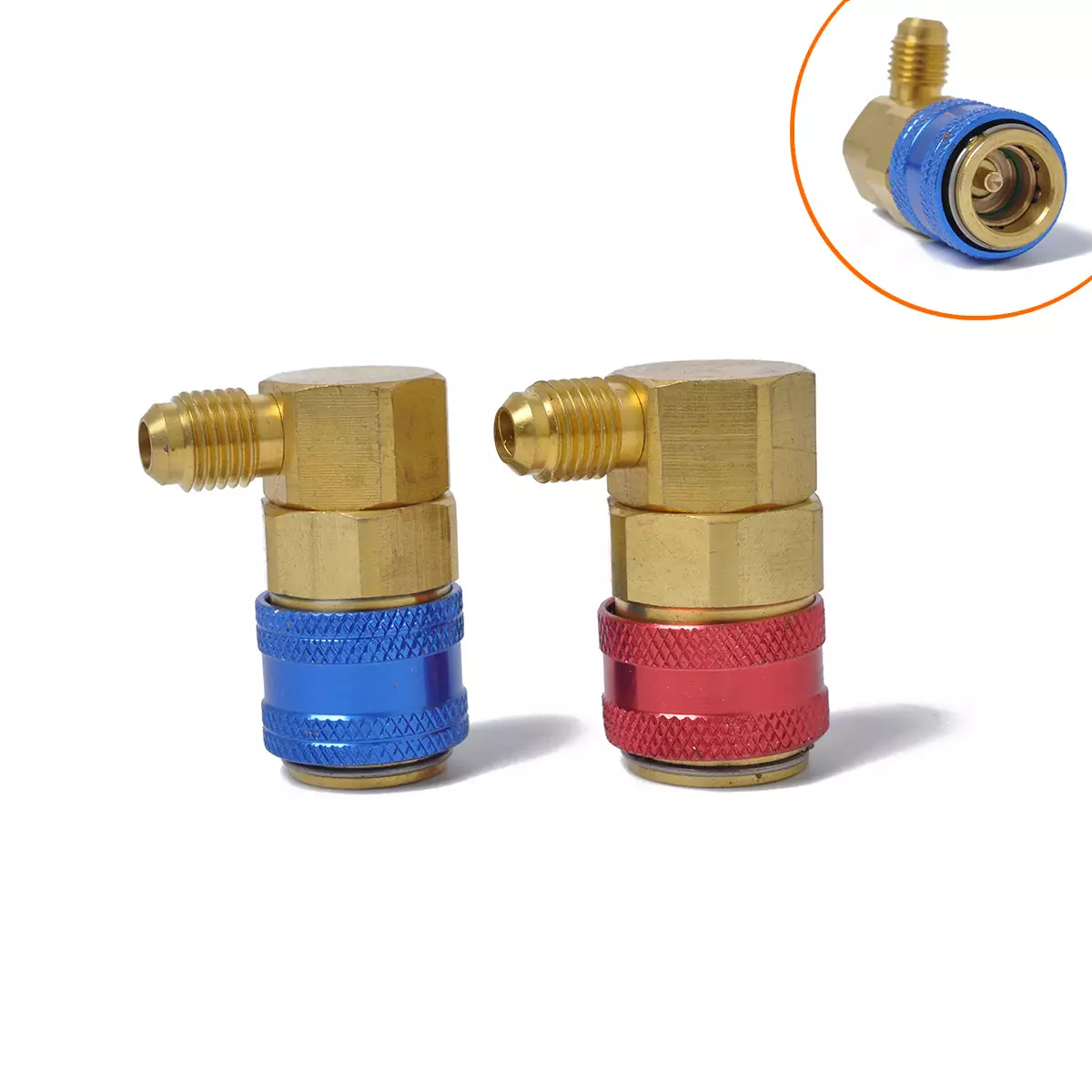 border best -selling car air -conditioned air -conditioning plus fluoride joint 90 ° right -angle conversion joint R134A fast connector