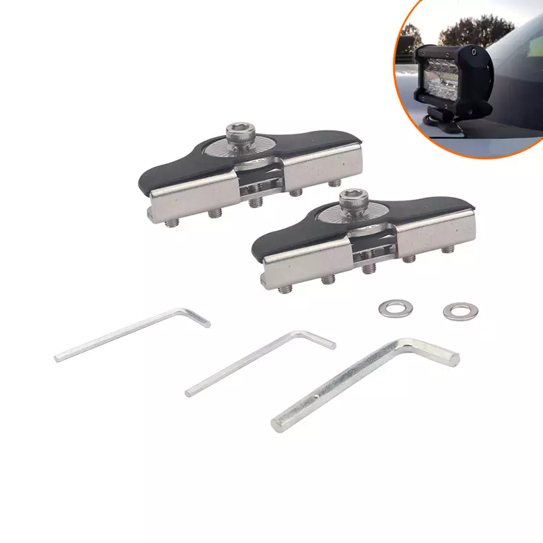 border hot -selling long strip lamp fixed installation pipe clip car light hood modified bracket for universal